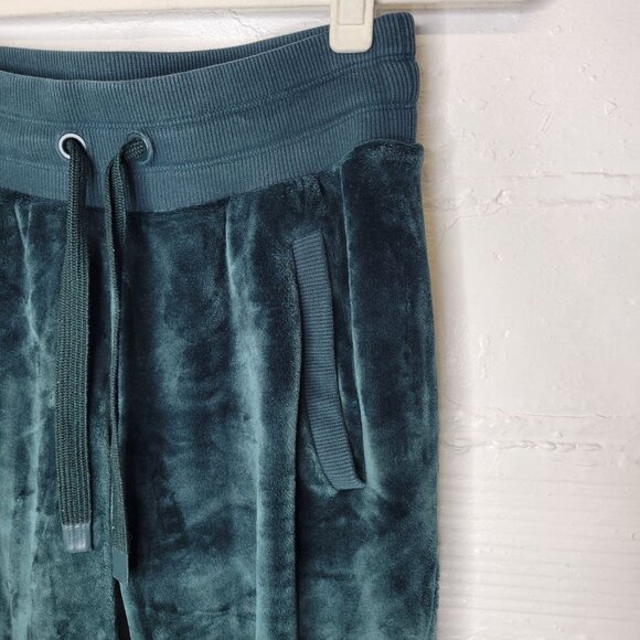 Athleta Women's XXS Double Cozy Karma Jogger Green Fleece Lined Pull On - Picture 3 of 6